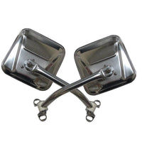 Rampage 1976-1983 Jeep CJ5 Mirror Kit - Stainless - Exterior Styling