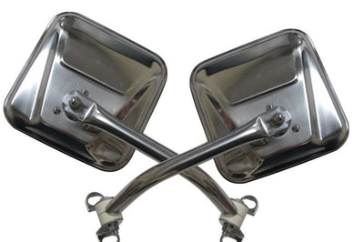Rampage 1976-1983 Jeep CJ5 Mirror Kit - Stainless - Exterior Styling