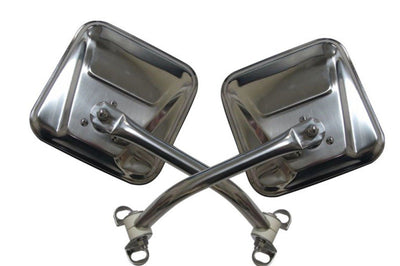 Rampage 1976-1983 Jeep CJ5 Mirror Kit - Stainless - Exterior Styling