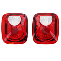 Rampage 1976-1983 Jeep CJ5 Taillight Conversion Kit - Brite - Lights