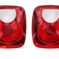 Rampage 1976-1983 Jeep CJ5 Taillight Conversion Kit - Brite - Lights