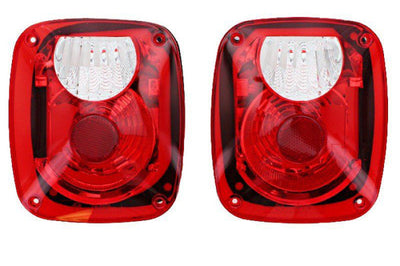 Rampage 1976-1983 Jeep CJ5 Taillight Conversion Kit - Brite - Lights