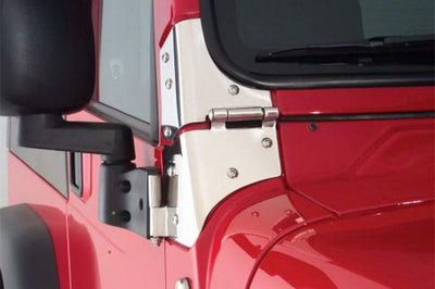 Rampage 1976-1983 Jeep CJ5 Windshield Hinge - Stainless - Exterior Styling