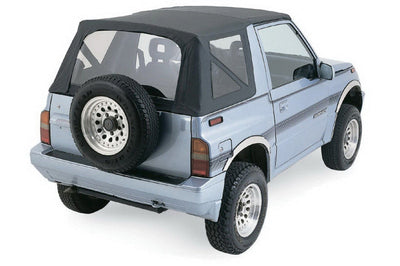 Rampage 1986-1994 Suzuki Samurai Soft Top OEM Replacement - Black Diamond - Roofs & Roof Accessories