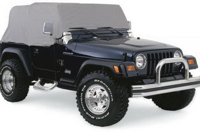 Rampage 1987-1991 Jeep Wrangler(YJ) Cab Cover With Door Flaps - Grey - Exterior Styling
