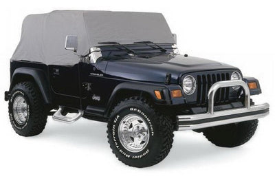 Rampage 1987-1991 Jeep Wrangler(YJ) Cab Cover With Door Flaps - Grey - Exterior Styling