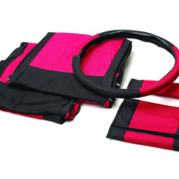 Rampage 1987-1995 Jeep Wrangler(YJ) Comfort Combo Seat Covers - Black/Red - Body Armor & Protection