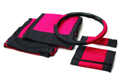 Rampage 1987-1995 Jeep Wrangler(YJ) Comfort Combo Seat Covers - Black/Red - Body Armor & Protection