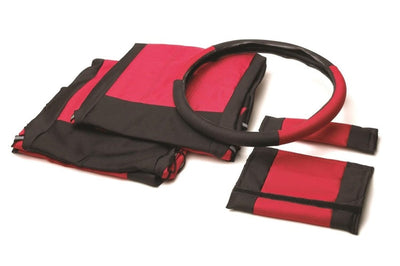 Rampage 1987-1995 Jeep Wrangler(YJ) Comfort Combo Seat Covers - Black/Red - Body Armor & Protection