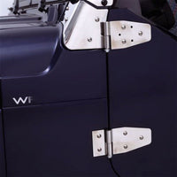 Rampage 1987-1995 Jeep Wrangler(YJ) Door Hinges - Stainless - Exterior Styling