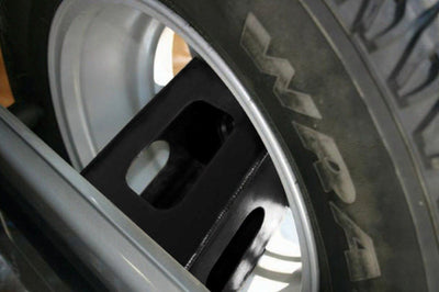 Rampage 1987-1995 Jeep Wrangler(YJ) Rear Tailgate Tire Extender - Black - Bumpers Grilles & Guards