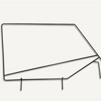 Rampage 1987-1995 Jeep Wrangler(YJ) Window Frame Only - Black - Roofs & Roof Accessories