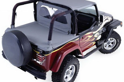 Rampage 1992-1995 Jeep Wrangler(YJ) Cab Soft Top And Tonneau Cover - Black Denim - Roofs & Roof Accessories