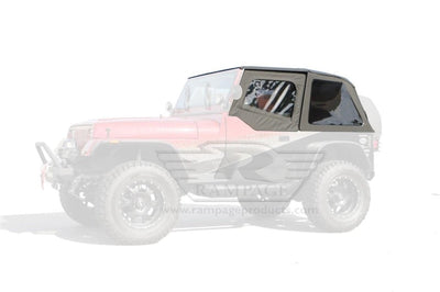 Rampage 1992-1995 Jeep Wrangler(YJ) Frameless Soft Top Kit - Black Diamond - Roofs & Roof Accessories