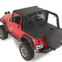 Rampage 1992-1995 Jeep Wrangler(YJ) Tonneau Cover - Black Denim - Roofs & Roof Accessories