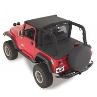 Rampage 1992-1995 Jeep Wrangler(YJ) Tonneau Cover - Black Denim - Roofs & Roof Accessories