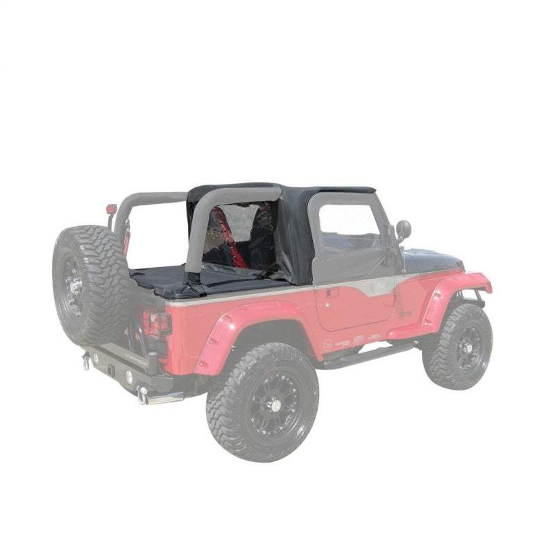 Rampage 1997-2002 Jeep Wrangler(TJ) Cab Soft Top And Tonneau Cover - Black Denim - Roofs & Roof Accessories