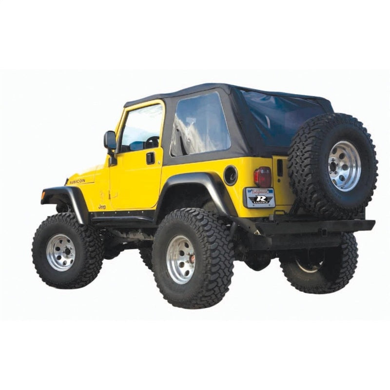 Rampage 1997-2006 Jeep Wrangler(TJ) Excludes LJ Unlimited Frameless Soft Top Kit - Black Diamond - Roofs & Roof