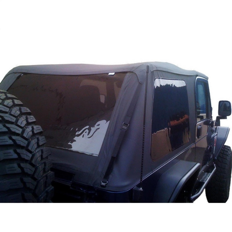 Rampage 1997-2006 Jeep Wrangler(TJ) Excludes LJ Unlimited Frameless Soft Top Kit - Black Diamond - Roofs & Roof