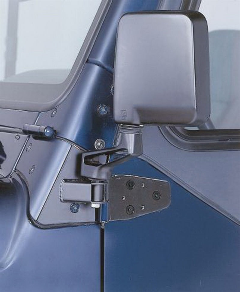 Rampage 1997-2006 Jeep Wrangler(TJ) Mirror Relocation Brackets - Black - Exterior Styling