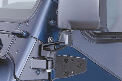 Rampage 1997-2006 Jeep Wrangler(TJ) Mirror Relocation Brackets - Black - Exterior Styling