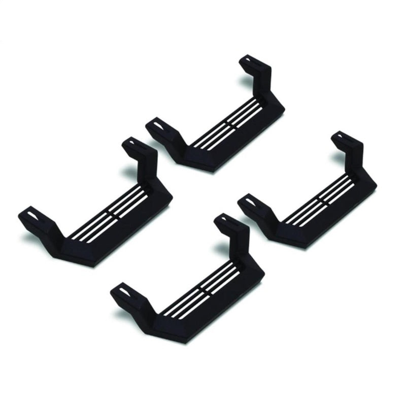 Rampage 1999-2019 Jeep Rock Rail Short Step Universal 4 Piece Set - Black - Nerf Bars & Running Boards