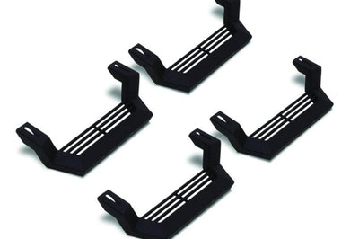 Rampage 1999-2019 Jeep Rock Rail Short Step Universal 4 Piece Set - Black - Nerf Bars & Running Boards