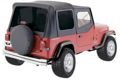Rampage 1999-2019 Universal Tire Cover 30 Inch-32 Inch - Black Denim - Exterior Styling