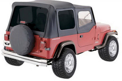 Rampage 1999-2019 Universal Tire Cover 30 Inch-32 Inch - Black Denim - Exterior Styling