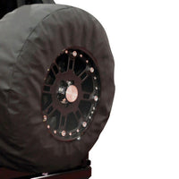 Rampage 1999-2019 Universal Tire Cover With 17 Inch Window - Black Diamond - Exterior Styling