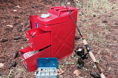 Rampage 1999-2019 Universal Trail Can Utility/Tool Box - Red - Winches & Hitches