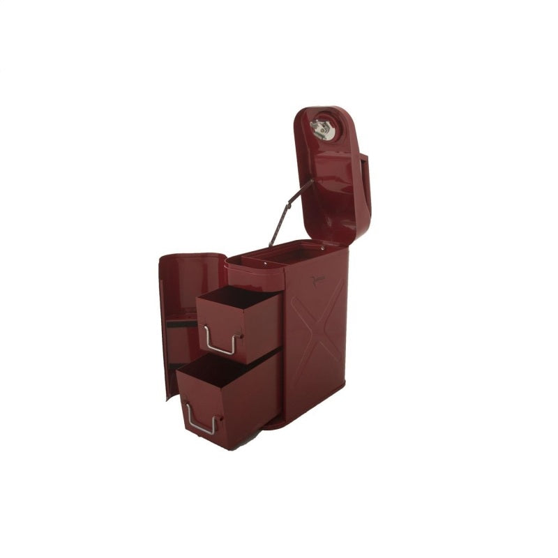 Rampage 1999-2019 Universal Trail Can Utility/Tool Box - Red - Winches & Hitches