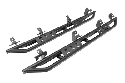 Rampage 20-22 Jeep Gladiator SRS Sidebar Rock Crawler Steps - Black - Nerf Bars & Running Boards