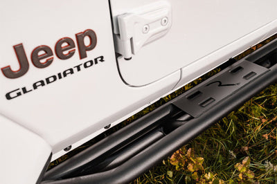Rampage 20-22 Jeep Gladiator SRS Sidebar Rock Crawler Steps - Black - Nerf Bars & Running Boards