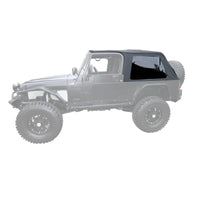 Rampage 2004-2006 Jeep Wrangler(TJ) LJ Unlimited Frameless Soft Top Kit - Black Diamond - Roofs & Roof Accessories