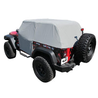 Rampage 2007-2018 Jeep Wrangler(JK) Cab Cover With Door Flaps - Grey - Exterior Styling