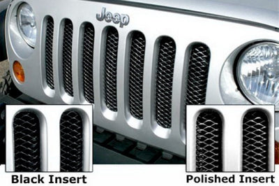 Rampage 2007-2018 Jeep Wrangler(JK) Grille 3D Single Piece - Black - Bumpers Grilles & Guards