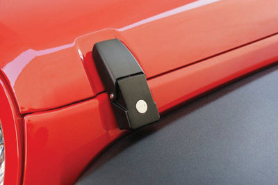 Rampage 2007-2018 Jeep Wrangler(JK) Hood Catch Locking - Black - Exterior Styling