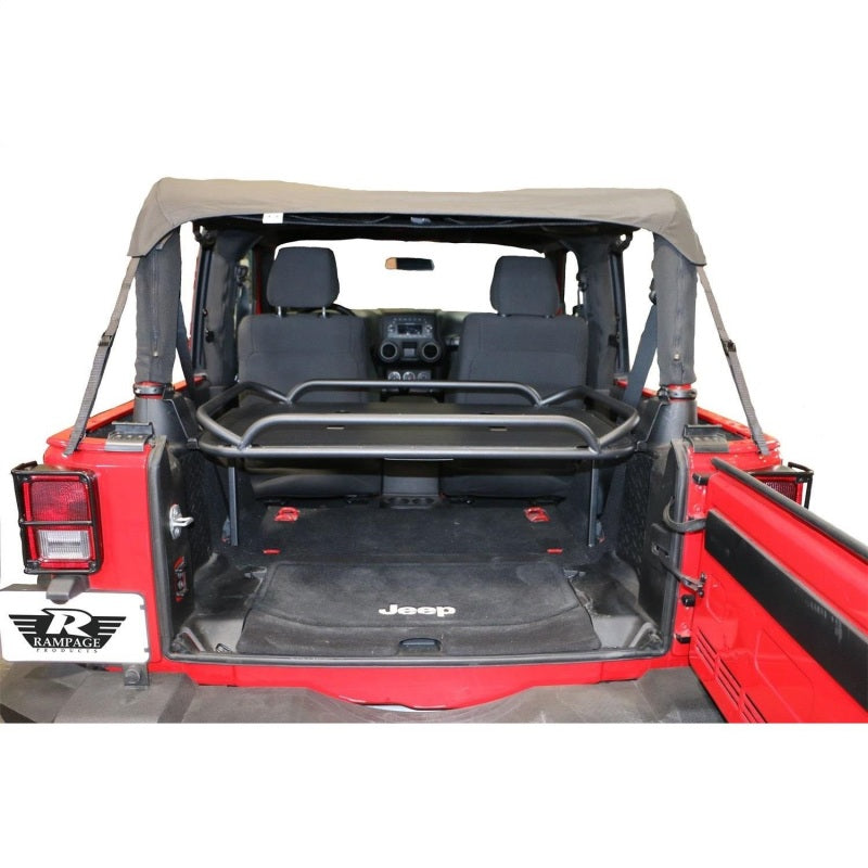 Rampage 2007-2018 Jeep Wrangler(JK) Rear Sport Rack - Black - Roofs & Roof Accessories