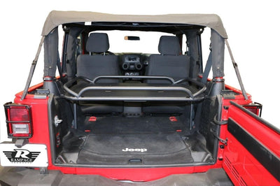 Rampage 2007-2018 Jeep Wrangler(JK) Rear Sport Rack - Black - Roofs & Roof Accessories