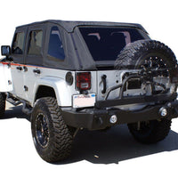 Rampage 2007-2018 Jeep Wrangler(JK) Recovery Bumper Rear - Black - Bumpers Grilles & Guards