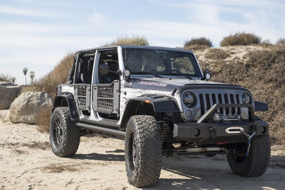 Rampage 2007-2018 Jeep Wrangler(JK) Trailguard Front Bumper - Black - Bumpers Grilles & Guards