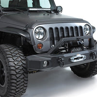 Rampage 2007-2018 Jeep Wrangler(JK) Trailguard Front Bumper - Black - Bumpers Grilles & Guards