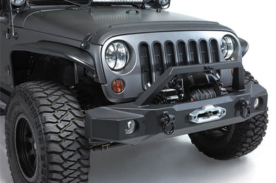 Rampage 2007-2018 Jeep Wrangler(JK) Trailguard Front Bumper - Black - Bumpers Grilles & Guards