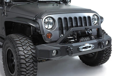 Rampage 2007-2018 Jeep Wrangler(JK) Trailguard Front Bumper - Black - Bumpers Grilles & Guards