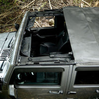 Rampage 2007-2018 Jeep Wrangler(JK) Unlimited 4-Door Trailview Tonneau Top - Black Diamond - Roofs & Roof Accessories