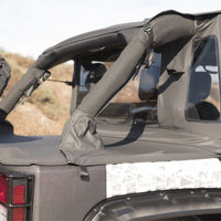 Rampage 2007-2018 Jeep Wrangler(JK) Unlimited 4-Door Trailview Tonneau Top - Black Diamond - Roofs & Roof Accessories