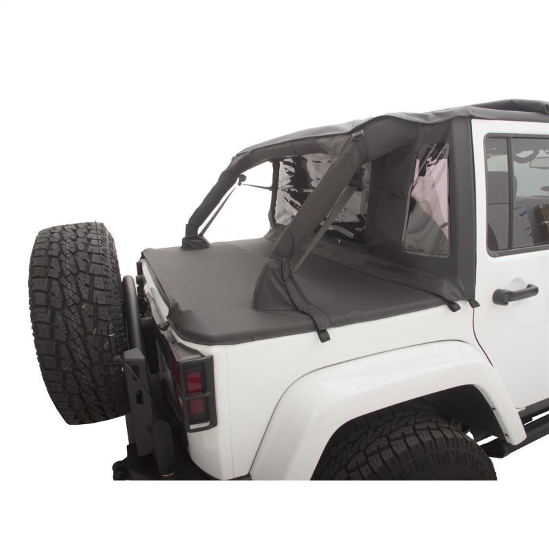 Rampage 2007-2018 Jeep Wrangler(JK) Unlimited 4-Door Trailview Tonneau Top - Black Diamond - Roofs & Roof Accessories