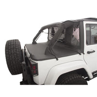 Rampage 2007-2018 Jeep Wrangler(JK) Unlimited 4-Door Trailview Tonneau Top - Black Diamond - Roofs & Roof Accessories