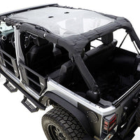 Rampage 2007-2018 Jeep Wrangler(JK) Unlimited California Extended Brief - Black - Roofs & Roof Accessories